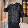 Sudadera de Marca de Moda con Estampado Completo para Hombre Primavera y Otoño 2025 Nueva Camiseta de Manga Larga Juvenil Top Sudadera Pullover Holgada