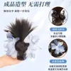 Postiço de Cabelo Coque Baixo Fofo com Presilha de Garra para Mulheres, Vibe Preguiçosa, Coque Baixo Fofo Rabo de Cavalo, Postiço para a Parte de Trás da Cabeça, Elástico de Cabelo