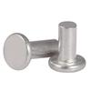 Remaches Macizos de Acero Inoxidable 304 con Cabeza Plana, Tipo Martillado a Mano, Remaches Cilíndricos con Cabeza Plana 2 mm/4 mm/6 mm