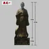 Busto de Cobre Fundido de Zhang Heng Escultura Plástico Reforzado con Fibra de Vidrio Historia del Campus Celebridad Sismógrafo Cuatro Invenciones Escultura de Figura Escolar
