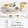 Conjunto de Mesa para Panela Quente Imitação Porcelana Melamina Quatro Peças Restaurante Churrasqueira Utensílios de Mesa Hotel Barraca de Comida Pratos Conjunto de Xícara e Colher Comercial