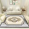 Alfombra Moderna Minimalista para Sala de Estar, Felpudo Antideslizante de Mármol Sintético de Lujo Ligero, Alfombra de Cobertura Total para Ventana Saliente, Completamente Impermeable