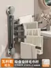 Estante para Toallas con Ventosa para Baño Estante de Almacenamiento Montado en la Pared Sin Taladro Estante de Almacenamiento Giratorio con Múltiples Barras Esquina de Almacenamiento Barra para Toallas de Baño Hogar Dropshipping