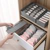 Caja de Almacenamiento de Ropa Tipo Cajón Caja de Almacenamiento de Tela Caja de Almacenamiento Plegable para Calcetines Caja de Almacenamiento para Sujetadores y Ropa Interior Juego de 4 Piezas