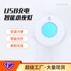 Luz Noturna Recarregável por USB Lâmpada de Iluminação com Sensor Inteligente para Casa Banheiro Corredor Pequena Lâmpada de LED para Atacado Ip44 à Prova d'Água