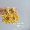 Pendientes de Borlas con Cuentas de Flores Coloridas Estilo Vacaciones de Verano, Dulce Estilo Bosque Nuevo Modelo 2026, Pendientes de Personalidad Frescos y Únicos