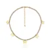 Collar con Colgante de Mariposa Geométrica Personalizada de Aleación con Pedrería, Collar Sencillo de Diamante con Borla de Mariposa Pequeña - Joyería Transfronteriza Europea y Americana