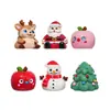 Juguetes Squishy Navideños de Goma Suave TPR para Alivio del Estrés Papá Noel Reno Muñeco de Nieve Adornos de Escritorio Regalos Venta al por Mayor