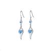 Aretes 2021 nuevos aretes de moda de alta gama de lujo ligero verano simple borla 999 plata pura aretes de plata esterlina