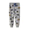 2026 Pantalones de Punto Largos para Niños Estilo Europeo y Americano Nuevo con Estampado de Excavadora Primavera y Otoño Venta al por Mayor y Dropshipping