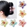 Corea del Sur horquilla de flor de huevo colorida transfronteriza flor clip de resorte para el cabello clip de tiburón para damas accesorios para el cabello tocado fabricantes venta al por mayor