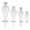 Embudo de Decantación Forma de Pera 60/125/250/500/1000/2000/3000/5000ml Resistente a Altas Temperaturas Borosilicato