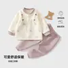 Mono cálido de manga larga para otoño e invierno para bebés y niños pequeños, unisex, con forro acolchado, lindo y adorable, calidad Grado A