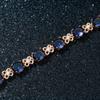 Pulseira Trevo de Quatro Folhas Quente Venda Transfronteiriça Feminina Luxo Leve Elegante Zircônia Oval Pulseira Cyber Celebridade Ins Estilo Frio Acessórios Tendência