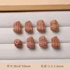 Peças de Escultura de Raposa em Desenho Animado, Contas Soltas de Cedro, Acessórios para Pulseiras de Miçangas Artesanais DIY, Peças Decorativas, Pingentes Atacado