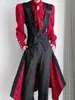 Traje de uniforme de otoño blanco con solapa de pico, frac, cola larga, corte entallado, ceñido a la cintura, chaqueta chaleco larga, moderno
