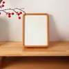Marco de Fotos Redondeado de Madera Maciza con Ensamblaje de Caja y Espiga Personalizado del Fabricante Original, Imán para Nevera tipo Polaroid, Regalo de Vacaciones, Marco para Exhibición de Caligrafía