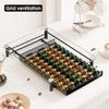 Estante de almacenamiento multifuncional en capas para el hogar, caja de cápsulas de café de vidrio de alta gama, estante de almacenamiento de cápsulas Nespresso