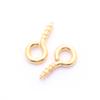 Tornillo de ojo de oveja, cuerno, cabeza redonda, anillo colgante, hilo autorroscante, clavo, gancho pequeño, colgante, bricolaje, joyería hecha a mano, accesorios de metal