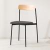Nordic Designer Light Luxury Modern Simple Creative Cadeira de jantar de madeira maciça Internet Celebrity Milk Tea Shop Coffee Shop Encosto Mesa de jantar e cadeira