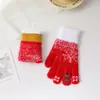 Guantes de Navidad para Mujer Lindos para Mujer Festival de Invierno Pantalla Táctil Tejidos con Forro de Felpa Engrosados de Invierno Antihielo Cálidos