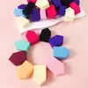Esponja de maquiagem em formato de casa pequena pentagonal, para uso úmido e seco, algodão de maquiagem, ovo de beleza, cushion, esponja para BB cream