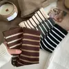 Calcetines de media caña a rayas Birkenstock para mujer 2025 Nuevo Estilo Caliente Primavera y Otoño 7A Antibacterianos, Desodorantes, Deportivos Anti-pilling Calcetines para Mujer