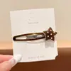 Pinza para el Cabello Exquisita de Gama Alta para Mujer Clip BB Estampado de Leopardo Retro Lindo Clip para Flequillo Lateral Accesorios para el Cabello de Moda con Temperamento