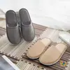 Fábrica de Yantai Chinelo Descartável Espesso Antiderrapante de Algodão e Linho para Salões de Beleza, Hotéis, Pousadas e Uso Doméstico
