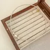 Moderna cadena para la clavícula con perlas de imitación brillantes de tamaño simple, accesorios para mujer con temperamento, celebridad de internet, lujo ligero, diseño de nicho