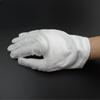 Guantes blancos de mano para joyería, guantes protectores, algodón puro