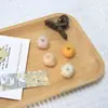 Cuentas Envueltas en Hilo Dorado Estilo Coreano Cuentas Espaciadoras de Agujero Recto Otoño e Invierno Accesorios para Manualidades con Cuentas Hechas a Mano Decoraciones de Colgantes