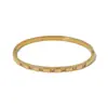 INS Pulsera de acero de titanio estilo europeo y americano ajustable oro de 18K pulsera que no se decolora joyería de mano de acero inoxidable con circonita de alta calidad para mujer
