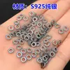Prata Esterlina s925 Retro Disco Engrenagem Enrolada espaçador Anel Fechado Corda de Mão Trançada pulseira Colar Artesanal diy Acessórios