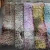 Tie-Dye Estampado Perla Visón Peluche Largo Piel Falsa de Conejo Alto-Bajo Piel de Visón Ropa para Mujer Zapatos y Sombreros Tela de Peluche