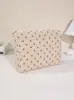 Bolsa de Maquillaje Floral de Pana Transfronteriza Gran Capacidad Bolsa de Almacenamiento de Maquillaje de Mano Bolsa de Neceser Portátil para Viajes