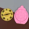 Molde de Silicona para Hacer Modelo de Brújula de Engranajes de Viento Mecánicos Retro de Tubería de Hierro Decoración de Pasteles de Fondant