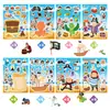 Animación Infantil Transfronteriza Dibujos Animados Familia Interactivo Rompecabezas Rompecabezas DIY Búsqueda del Tesoro Pirata Regalo Pegatinas para Fiesta