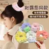 Faixa de Cabelo de Pelúcia Desenho Animado Criativo Orelhas de Coelho Cabeça de Urso Estilo Coreano Prendedor de Cabelo Elástico Alto Prendedor de Cabelo de Pelúcia