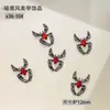 X 360000 Joyería para uñas de aleación de Halloween al por mayor retro viento oscuro araña calavera calavera alas uñas metálicas