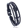 Pulseira de Couro Punk 2018 Nova com Fivela de Flecha Banhada a Preto Pulseira de Estudante Couro Sintético Fornecimento Estável