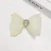 Accesorio de lazo de pedrería de doble capa de malla brillante para accesorios de cabello DIY hechos a mano, ropa, zapatos, sombreros, bolsos y ropa de muñecas