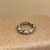 Anillo de Piedra Ojo de Tigre para Mujer Otoño e Invierno Moda Retro Personalizado Anillo para Dedo Índice Temperamento Elegante y Más Fácil de Combinar Anillo de Piedra Jaspeada