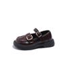 Zapatos de Cuero para Niñas Estilo Británico 2025 Primavera y Otoño Nuevos Zapatos para Niños Moda Versátil para Bebé Mary Jane Zapatos Pequeños de Cuero