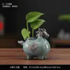 Nuevos Adornos de Florero Creativo Pequeño Fuma de Cerámica Estilo Chino Retro Sala de Estar Entrada Estudio Sala de Té Zen Utensilios Decorativos para Flores