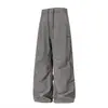 Han Lu Estructura de Cremallera Multibolsillos Pantalones de Trabajo Divididos Casuales para Hombre Estilo Otoño Deportes al Aire Libre Pantalones de Montañismo Repelentes al Agua