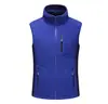 Colete Térmico Composto Personalizado Espesso Cor Lisa Camada Base Personalizada Lã Polar Fleece Outono e Inverno Colete Térmico