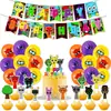 Juego Rhythm Box Tema de Cumpleaños Bandera Colgante Espiral Inserto para Pastel Globo de Látex Suministros de Decoración para Fiesta