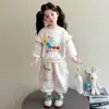 Traje Estilo Coreano para Niñas Primavera y Otoño Nueva Ropa Infantil Sudadera de Dibujos Animados Otoño Niña Pequeña Casual Conjunto de Dos Piezas Moderno