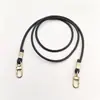 Bolso de Cuerda Redonda de Piel de Vaca Hecho a Mano de 4 mm con Correa Pequeña para Llevar Mochila Cruzada con Cadena y Asa Bolso de Mano DIY Accesorios